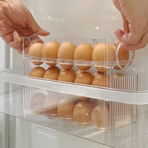 이지앤프레쉬 Auto 계란트레이 냉장고정리용기 계란보관함